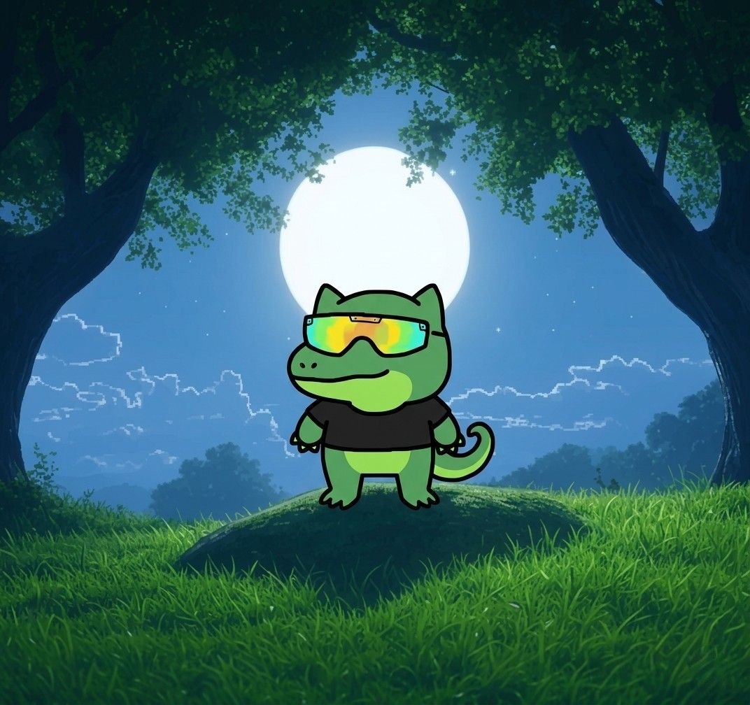 TEK the dinosaur painting a colorful canvas