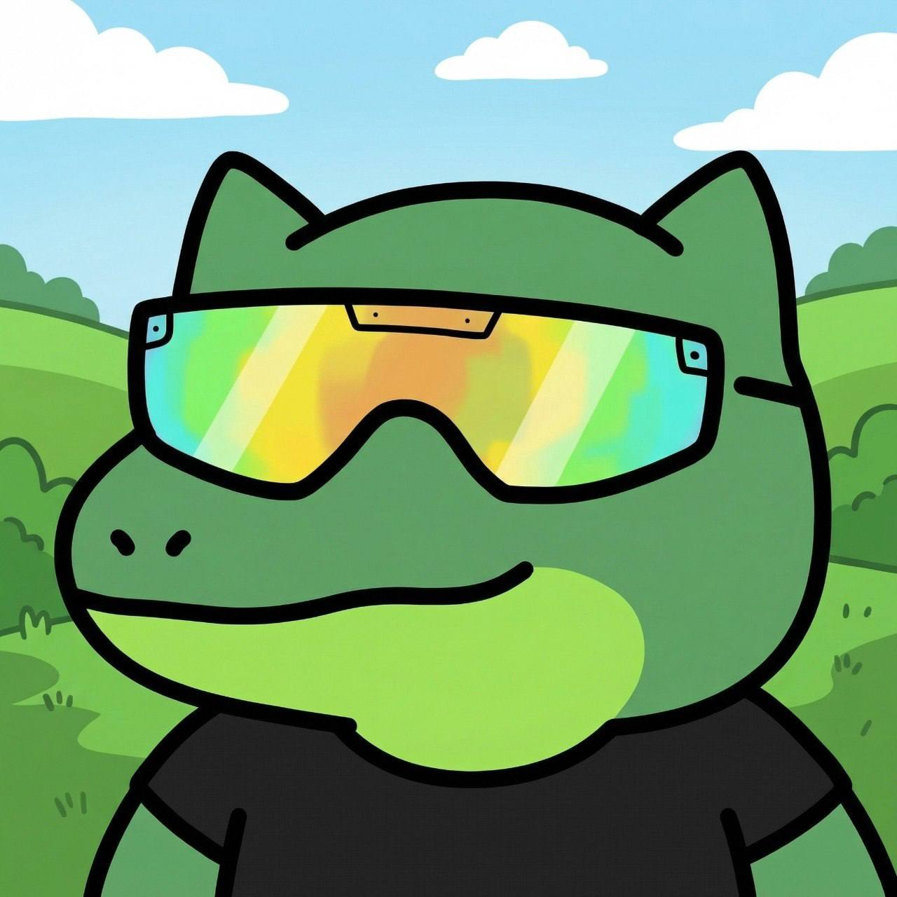 TEK the dinosaur floating in outer space