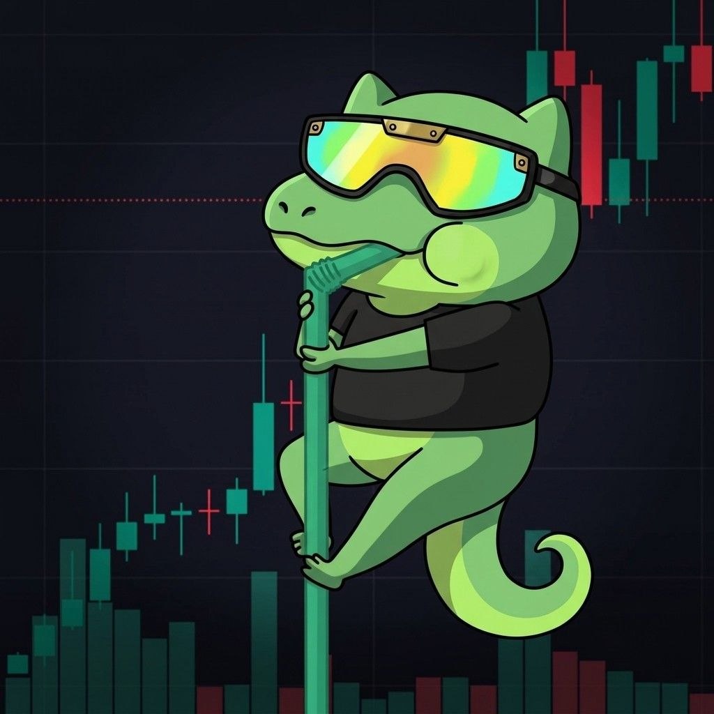 TEK the dinosaur climbing green crypto charts